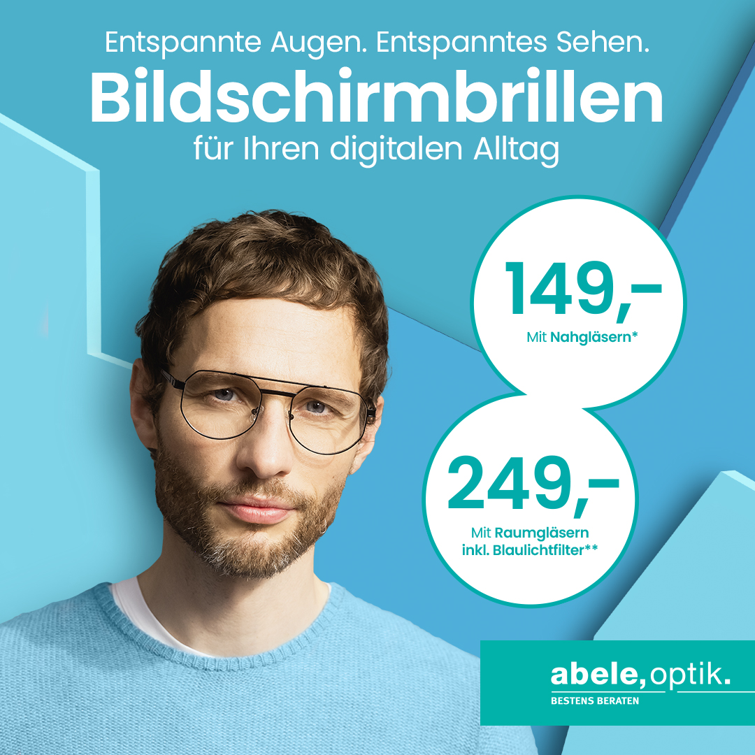 Bildschirmbrillen bei Abele Optik